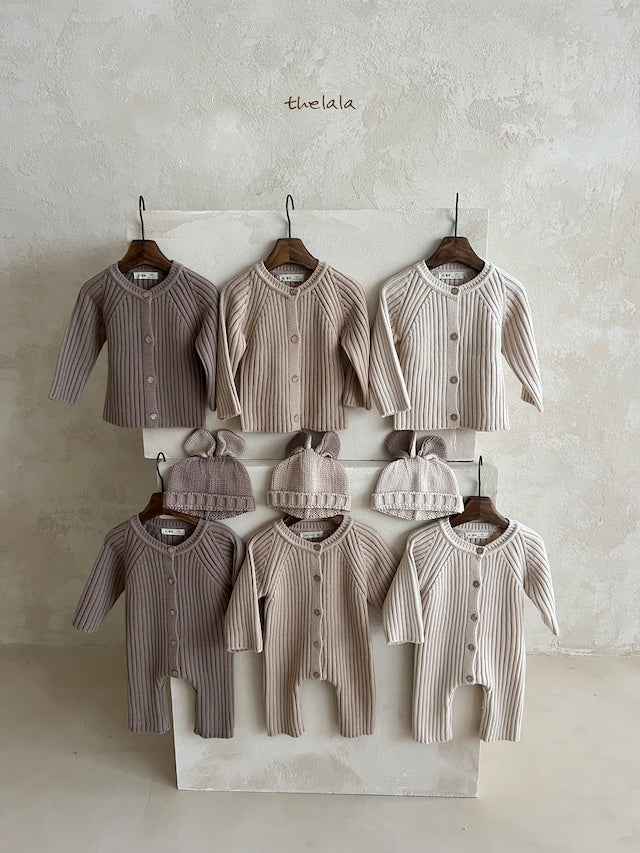 thelala / open knit suit