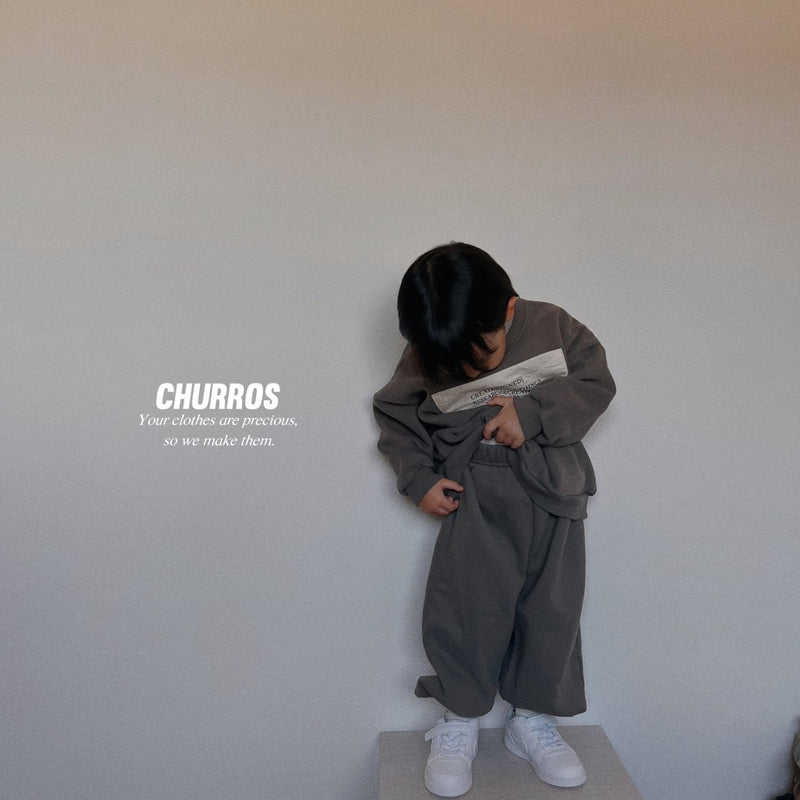 churros / patch jogger pants 【for kids , jr】