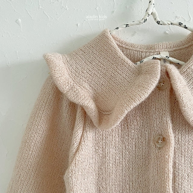 aladin / knit collar cardigan