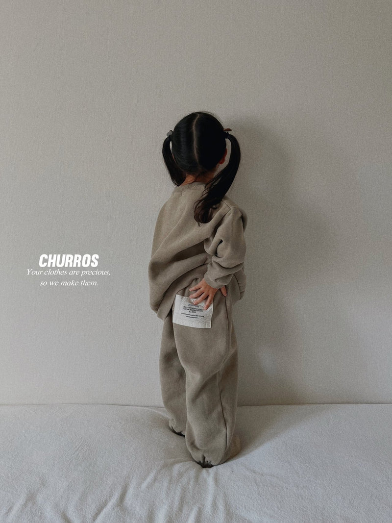 churros / patch jogger pants 【for kids , jr】