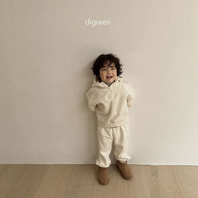 digreen / polar fleece zip-up