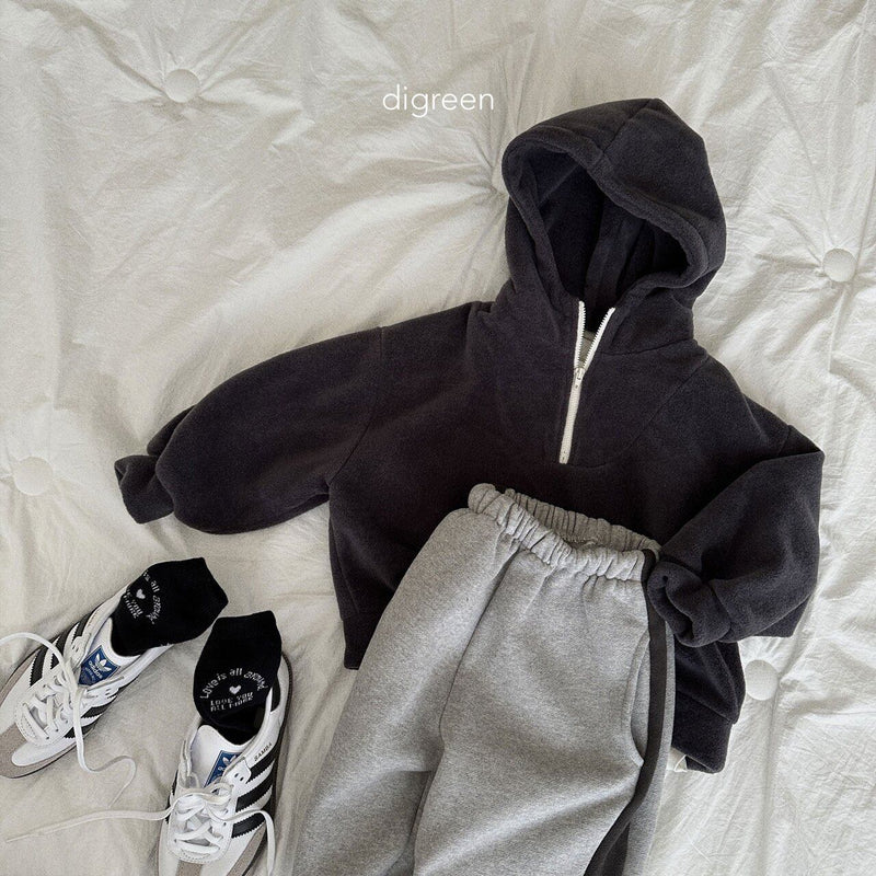 digreen / polar fleece zip-up