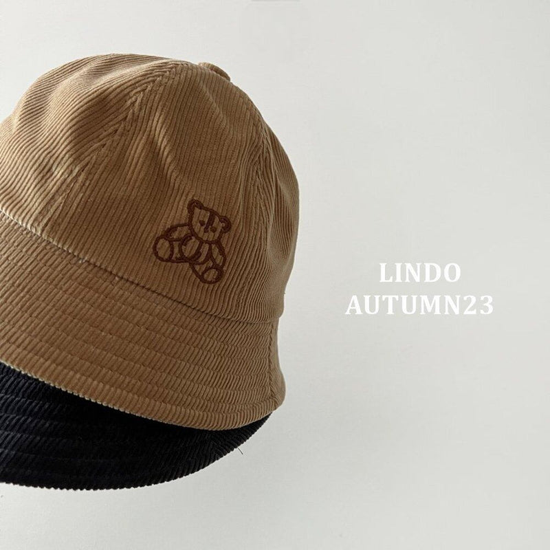 LINDO / bear corduroy cap