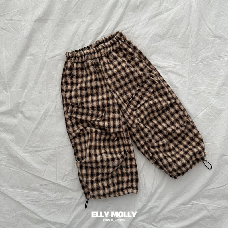 【即納100-110size】 elly molly  / check pants【for kids, Jr. 】