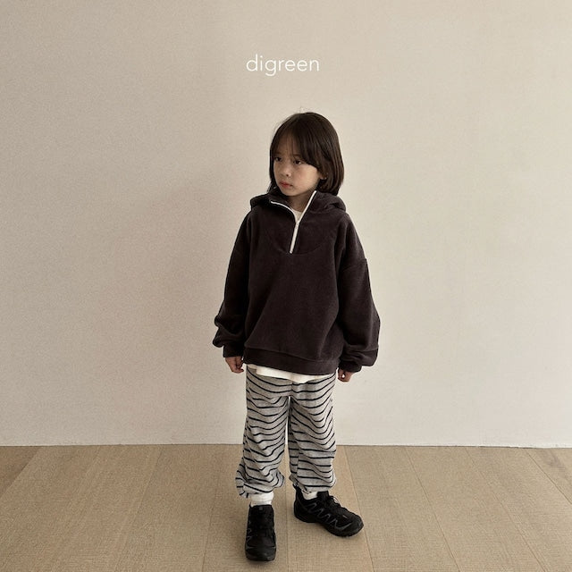 digreen / polar fleece zip-up