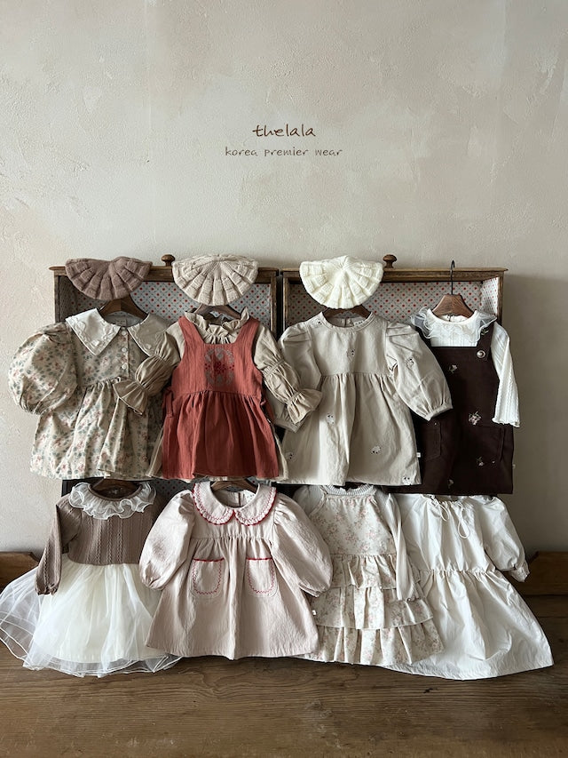 thelala / cream corduroy onepiece
