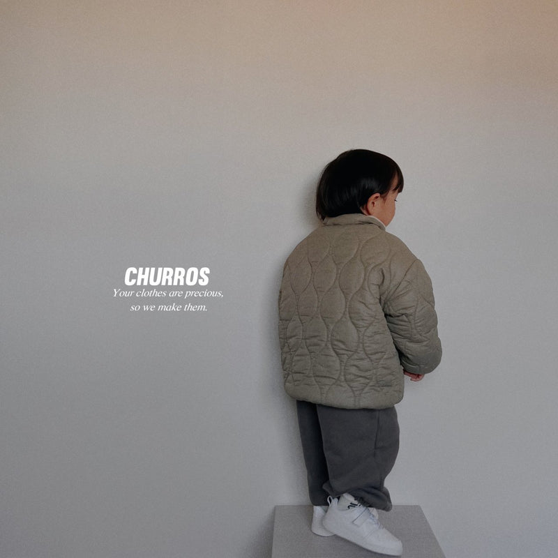 churros / patch jogger pants 【for kids , jr】