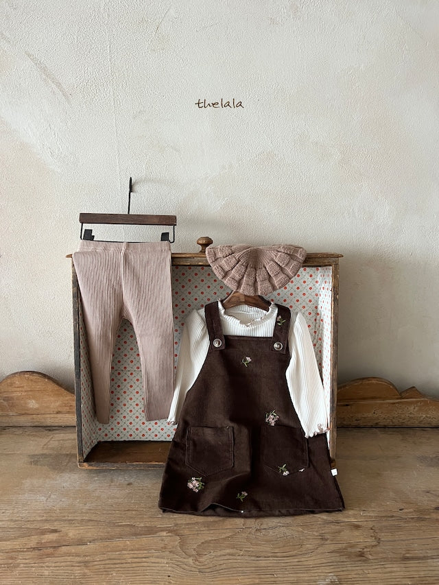 thelala / cream corduroy onepiece