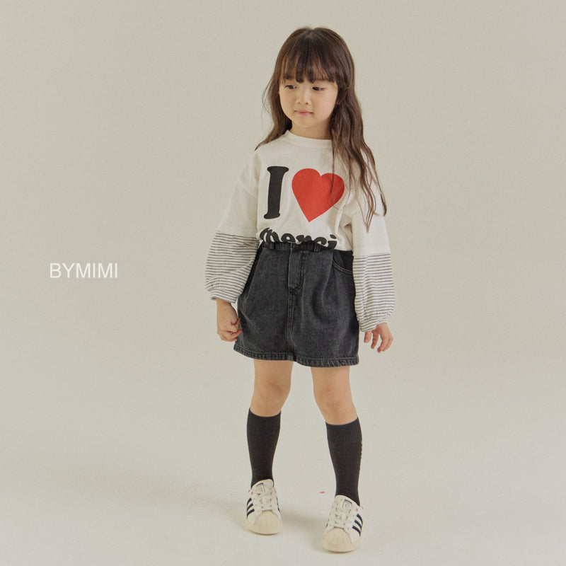 by mimi  / hey denim skirt【for kids , jr】