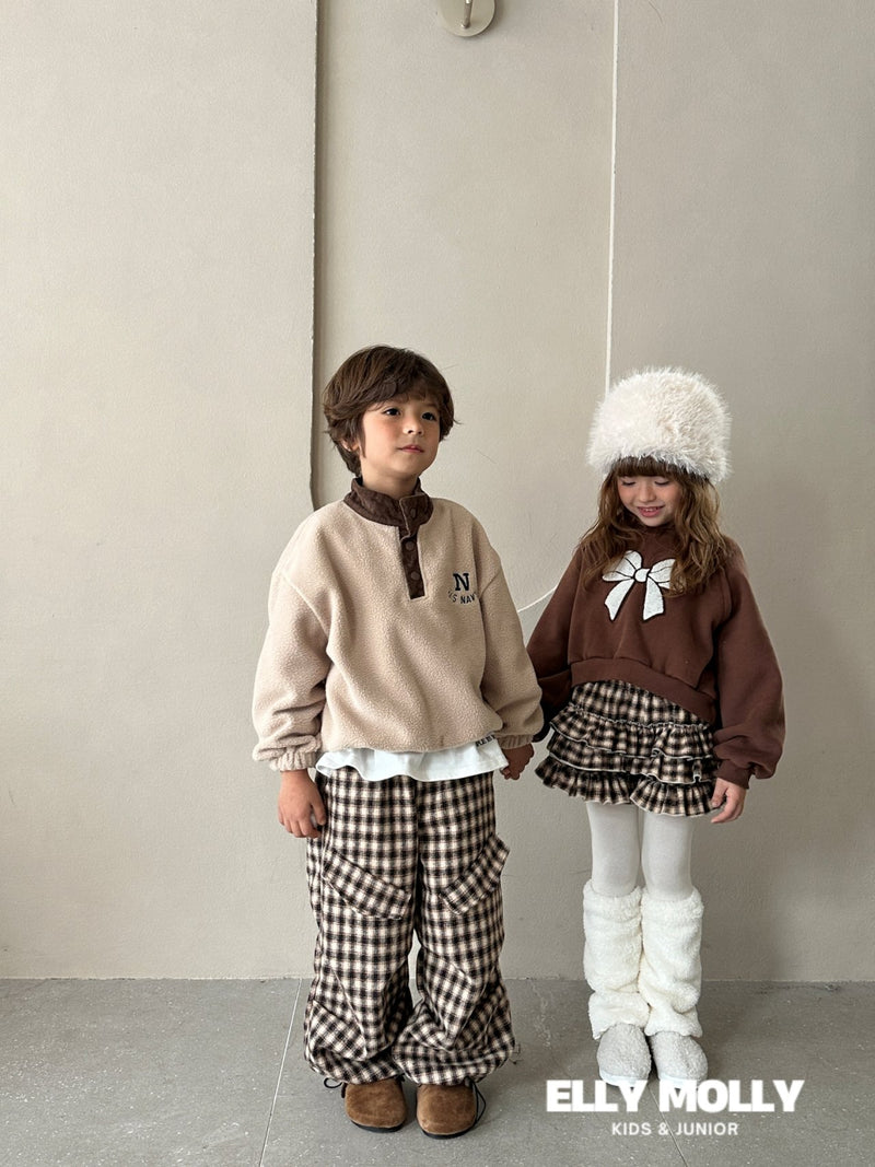 【即納100-110size】 elly molly  / check pants【for kids, Jr. 】