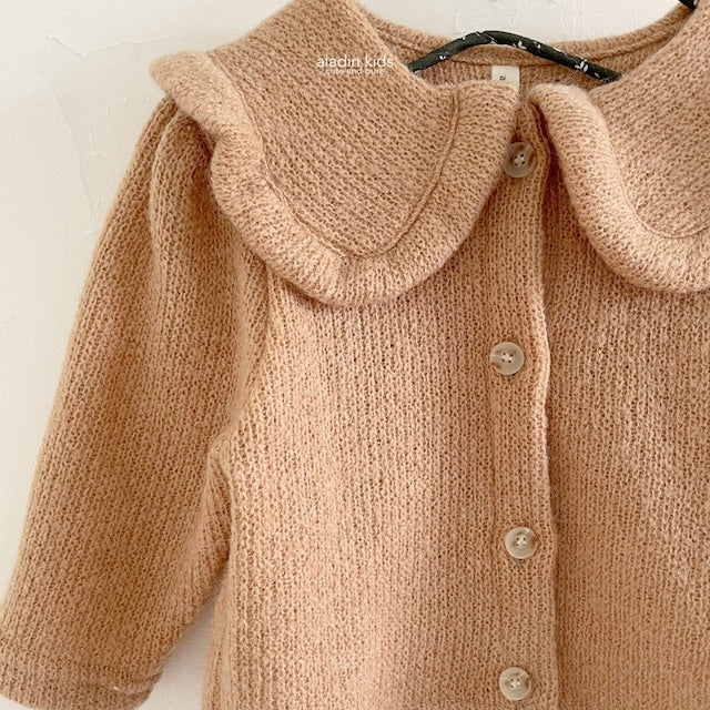aladin / knit collar cardigan