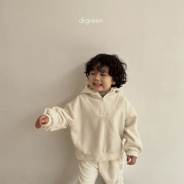 digreen / polar fleece zip-up