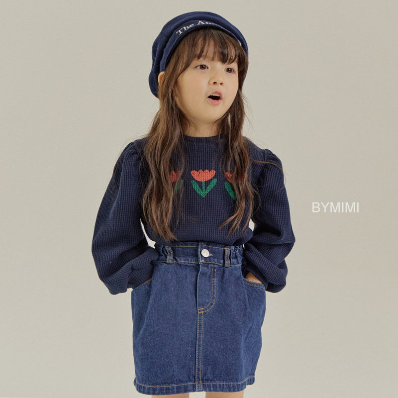 by mimi  / hey denim skirt【for kids , jr】