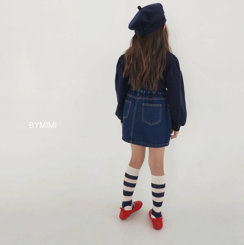 by mimi  / hey denim skirt【for kids , jr】