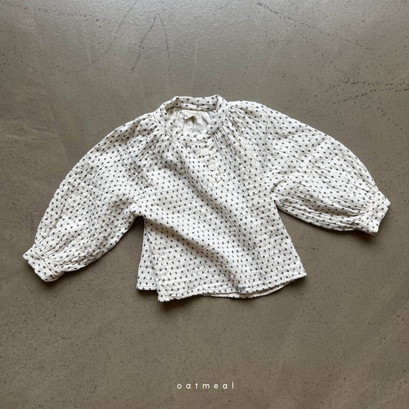 oatmeal / teana blouse