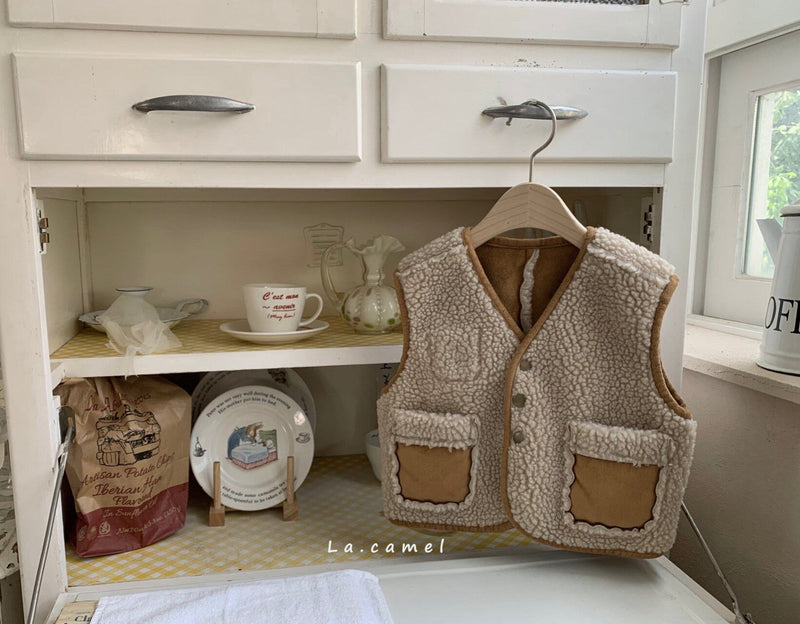 la camel / kino reversible vest 2023
