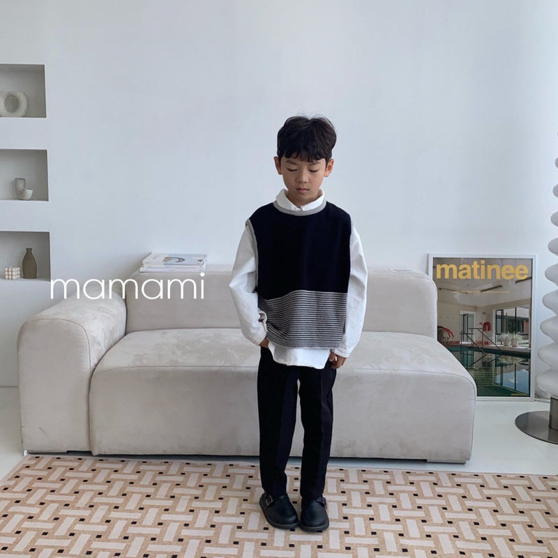 mamami / daily knit vest 【for kids & jr.】