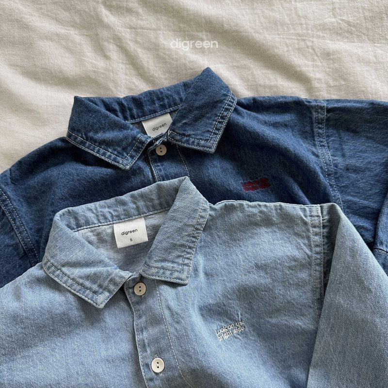 digreen / denim shirt