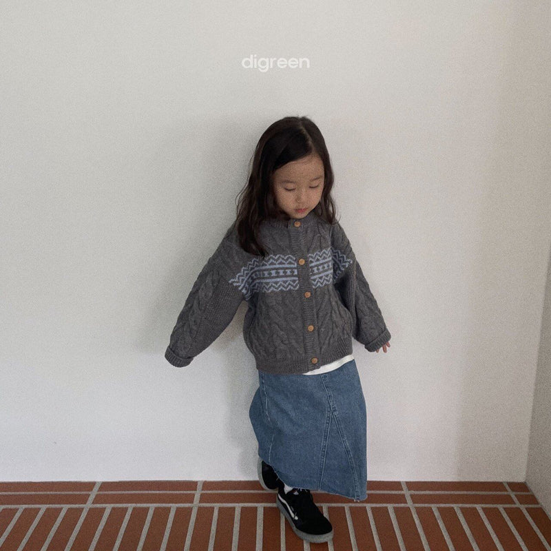 digreen / smooth cardigan