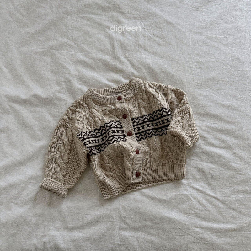 digreen / smooth cardigan