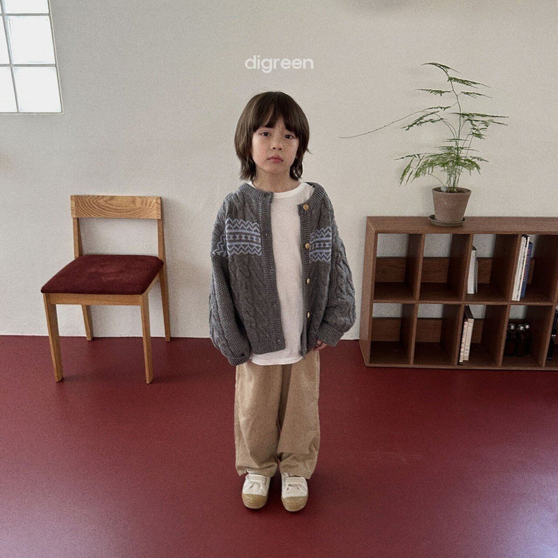 digreen / smooth cardigan