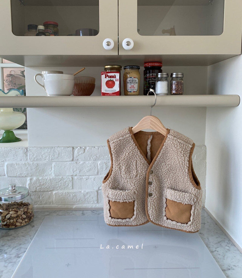 la camel / kino reversible vest 2023