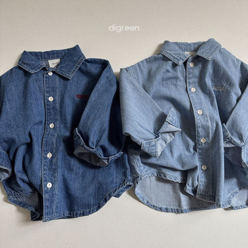 digreen / denim shirt