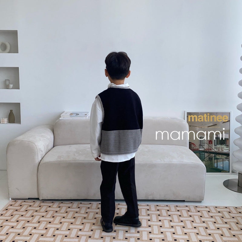 mamami / daily knit vest 【for kids & jr.】