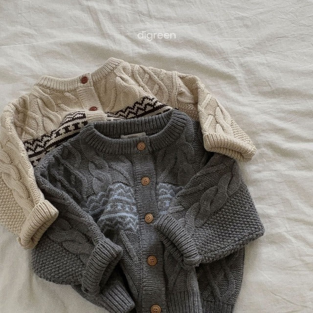 digreen / smooth cardigan