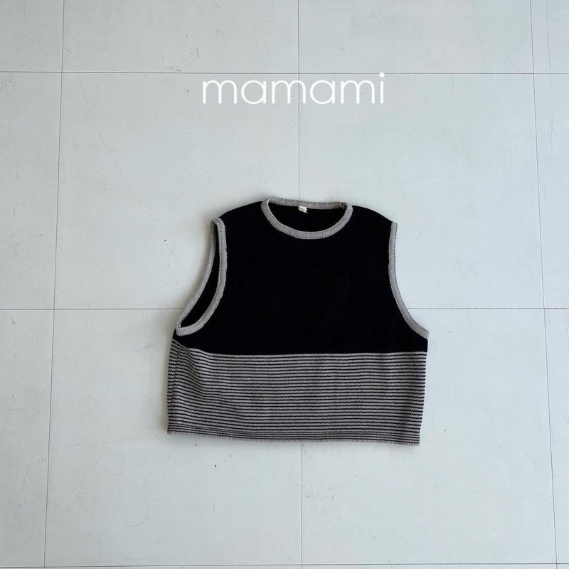 mamami / daily knit vest 【for kids & jr.】