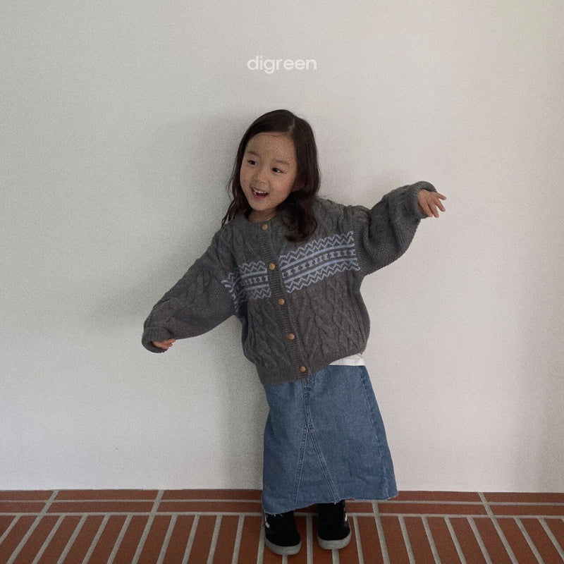 digreen / smooth cardigan