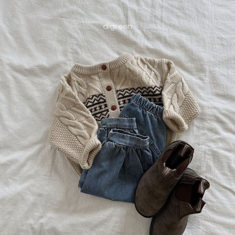 digreen / smooth cardigan