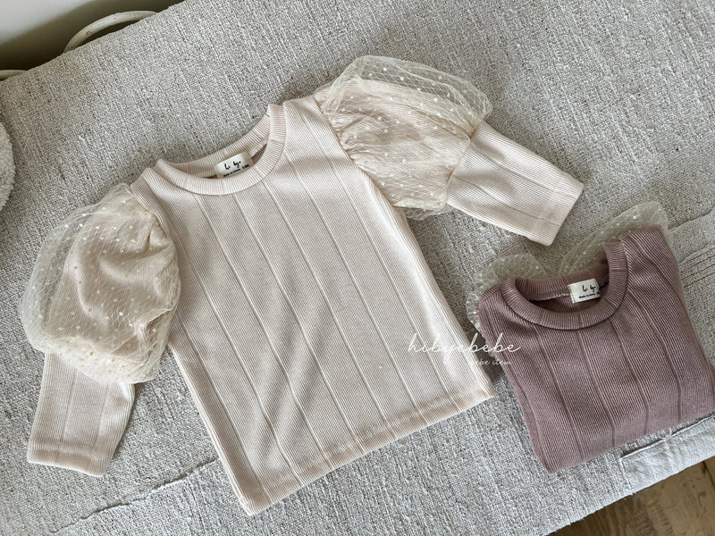 hi byebebe / bebe roman puff tee