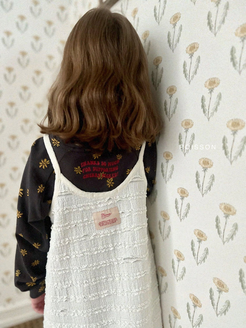 poisson / lace layered one-piece