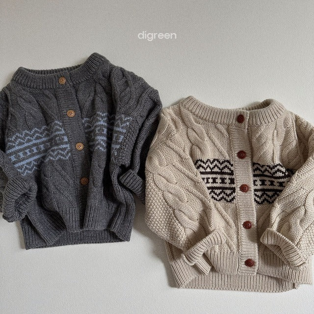 digreen / smooth cardigan