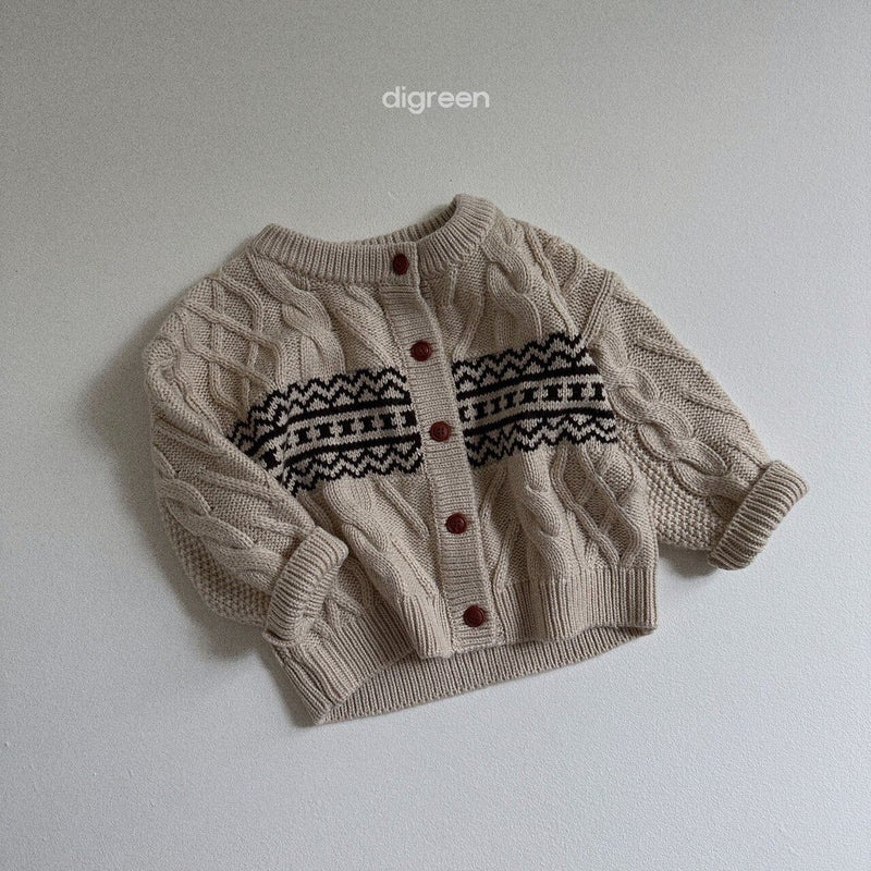 digreen / smooth cardigan
