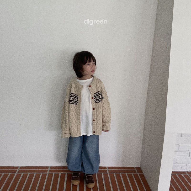 digreen / smooth cardigan