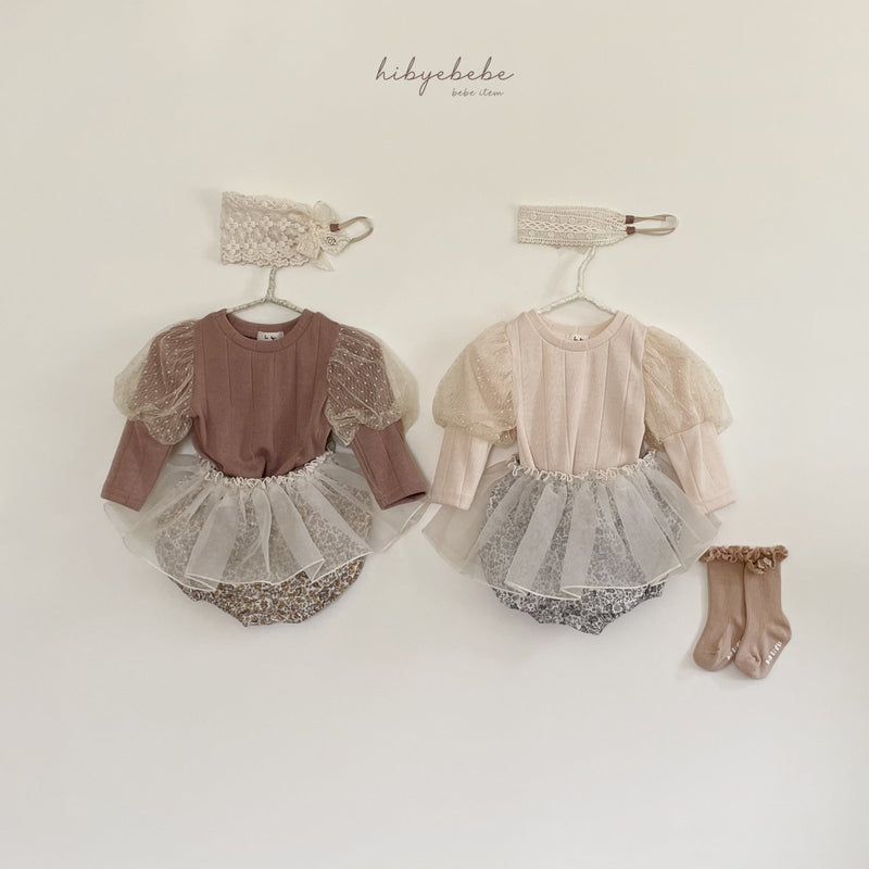 hi byebebe / bebe roman puff tee