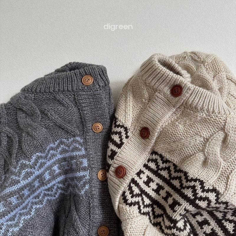 digreen / smooth cardigan