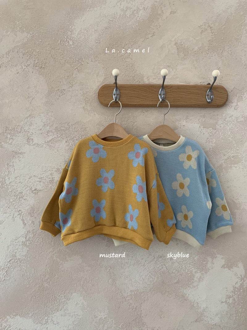la camel / daisy knit tee