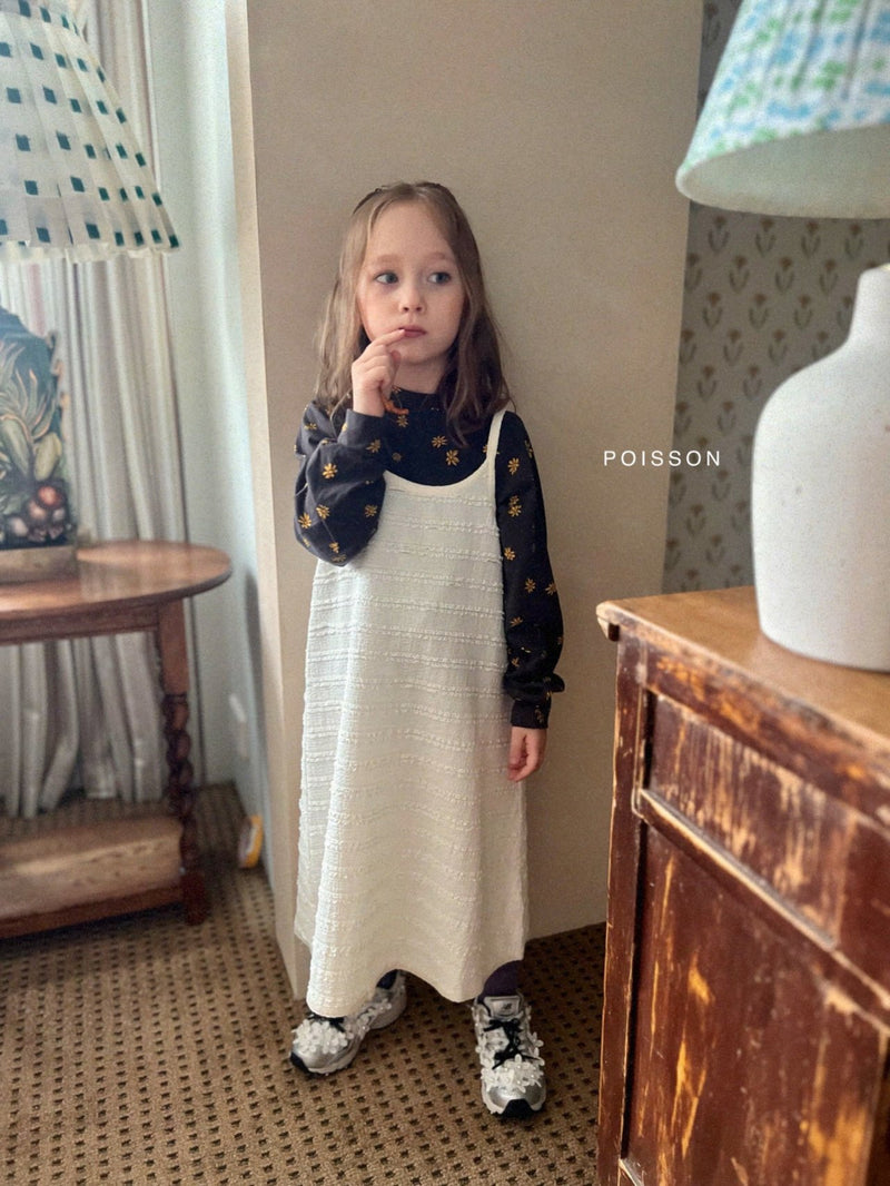 poisson / lace layered one-piece