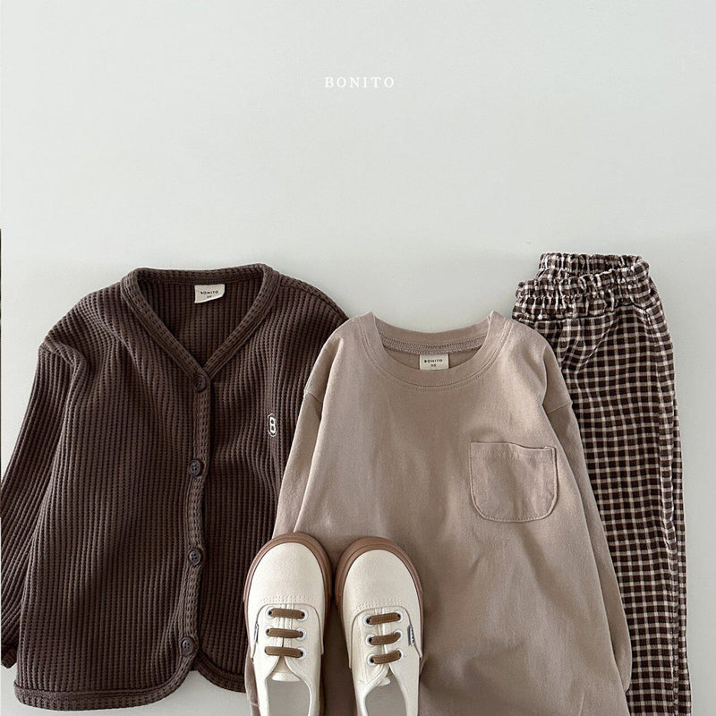 bonito / check corduroy pants