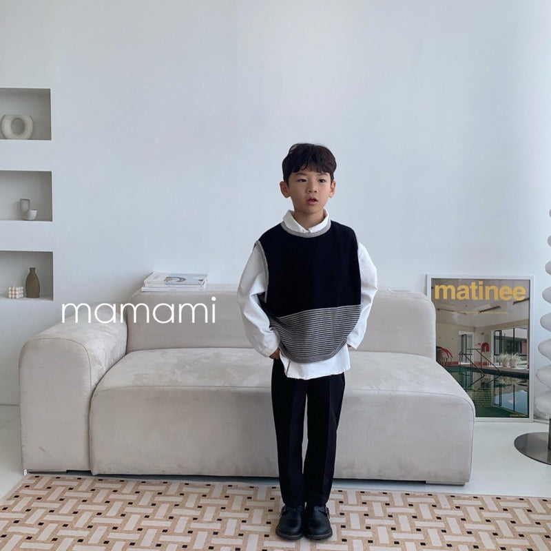 mamami / daily knit vest 【for kids & jr.】