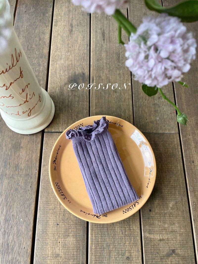 poisson /frill socks set