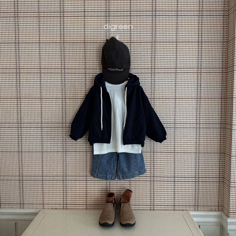 digreen / round zip up