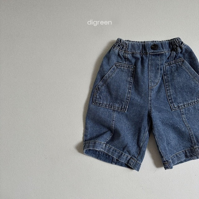 digreen / wide capri pants