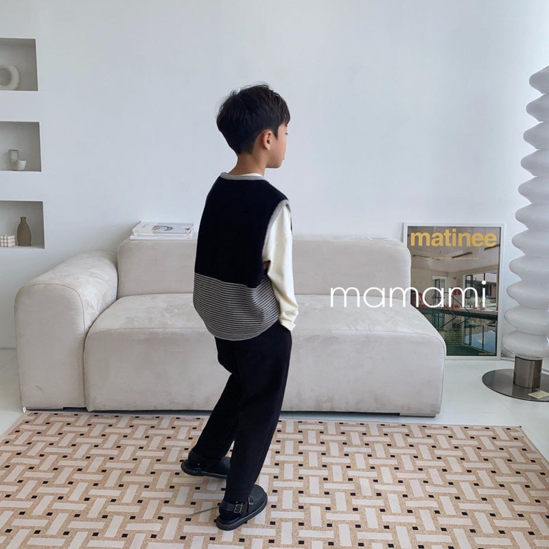 mamami / daily knit vest 【for kids & jr.】