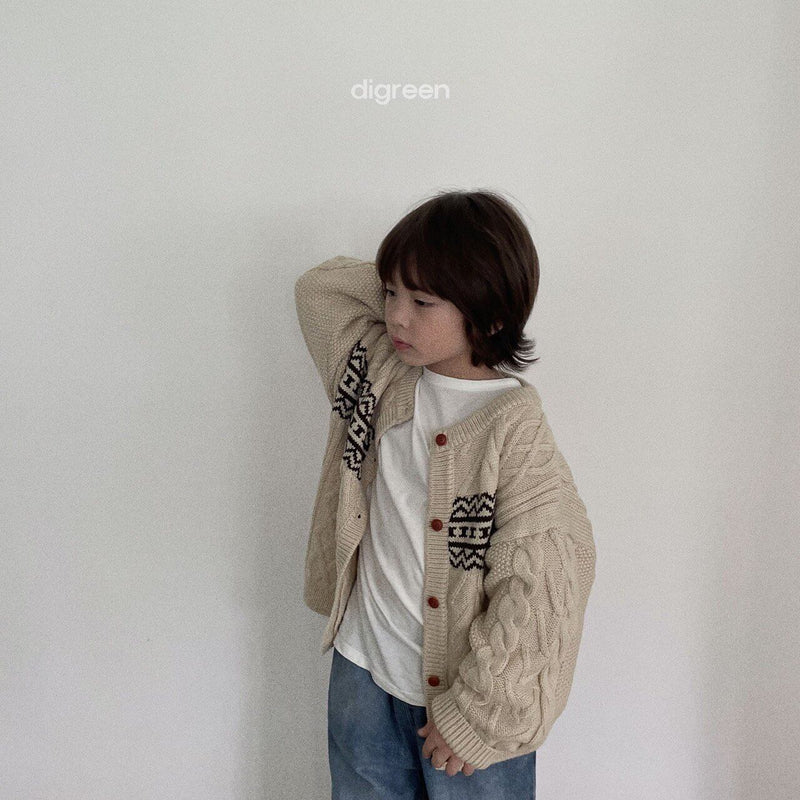 digreen / smooth cardigan