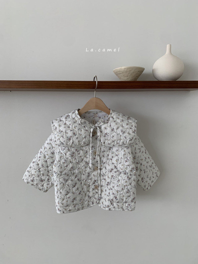 la camel / honey padding jacket2023