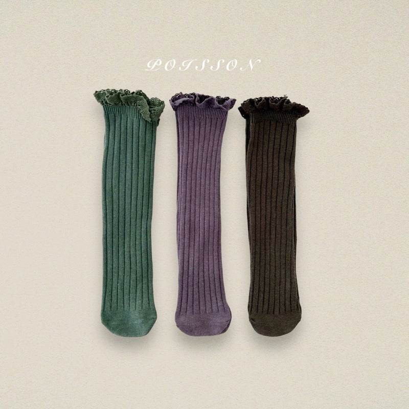 poisson /frill socks set